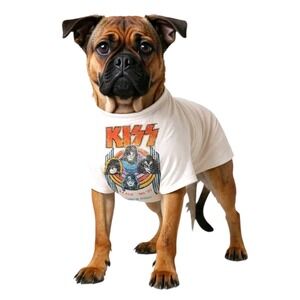 Blended Collection Kiss Alive Tour '96 '97 Dog Apparel Rock Band Shirt XL  New